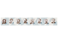 Стенд-лента "Выдающиеся ученые-историки" - fgospostavki.ru - Новосибирск