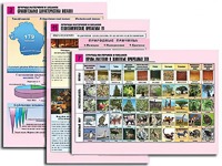 Комплект таблиц по географии "Природа материков и океанов" раздаточные (цветные, ламинированные, А4, 12 штук) - fgospostavki.ru - Новосибирск