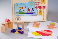 Игровой набор Фребеля "Конструктор деревянный без соединений-2" (Серия "Эксперимент") - fgospostavki.ru - Новосибирск