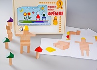 Игровой набор Фребеля "Конструктор деревянный без соединений-3" (Серия "Эксперимент") - fgospostavki.ru - Новосибирск