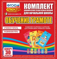 Динамические раздаточные пособия. Обучение грамоте (карточки). Комплект разрезных карточек для тренировки навыков чтения. - fgospostavki.ru - Новосибирск