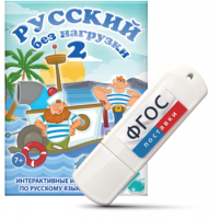 Игры по русскому языку для начальной школы "Русский без нагрузки 2" на USB - носителе - fgospostavki.ru - Новосибирск