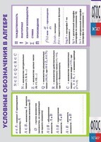 Таблица "Условные обозначения в алгебре" (винил) - fgospostavki.ru - Новосибирск