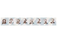 Стенд-лента "Выдающиеся ученые-историки" - fgospostavki.ru - Новосибирск