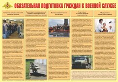 Плакат "Обязательная подготовка граждан к военной службе" - fgospostavki.ru - Новосибирск