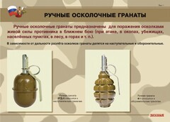 Комплект плакатов "Ручные гранаты" - fgospostavki.ru - Новосибирск