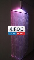 Фибероптическая занавесь (150 волокон) с интерактивным источником света - fgospostavki.ru - Новосибирск