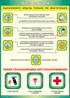 Таблица "Выполняйте опыты только по инструкции" (100х140 сантиметров, винил) - fgospostavki.ru - Новосибирск
