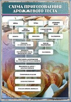 Стенд "Схема приготовления дрожжевого теста" - fgospostavki.ru - Новосибирск