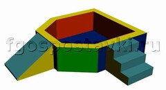 Сухой бассейн "Крепость" 1,5х1,2 метра - fgospostavki.ru - Новосибирск