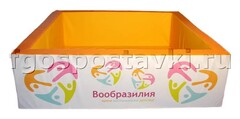 Бассейн "Вообразилия" квадратный с шелкографией - fgospostavki.ru - Новосибирск