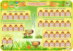 Стенд "Город букв" - fgospostavki.ru - Новосибирск