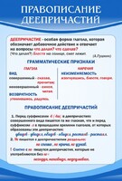 Стенд "Правописание деепричастий" - fgospostavki.ru - Новосибирск