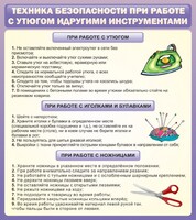 Стенд "Техника безопасности при работе с утюгом" - fgospostavki.ru - Новосибирск