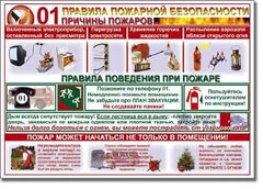 Таблица "Правила пожарной безопасности" - fgospostavki.ru - Новосибирск