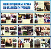 Стенд "Конституционные права и обязанности граждан" - fgospostavki.ru - Новосибирск