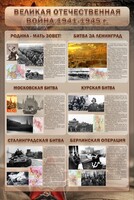Стенд "Великая Отечественная война" (битвы) - fgospostavki.ru - Новосибирск