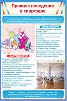 Стенд "Правила поведения в спортзале №1" - fgospostavki.ru - Новосибирск
