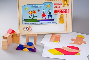 Игровой набор Фребеля "Конструктор деревянный без соединений-2" (Серия "Эксперимент") - fgospostavki.ru - Новосибирск
