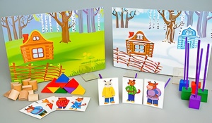 Игровой набор Фребеля "Заюшкина избушка" (серия "Сказочный мир". Выпуск 1) - fgospostavki.ru - Новосибирск