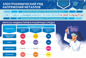 Стенд "Электрохимический ряд и окраска индикаторов в различных средах" - fgospostavki.ru - Новосибирск