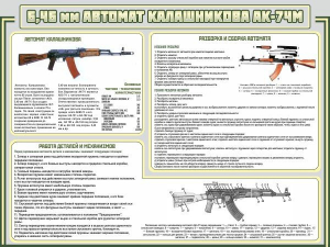 Стенд "Автомат Калашникова" - fgospostavki.ru - Новосибирск