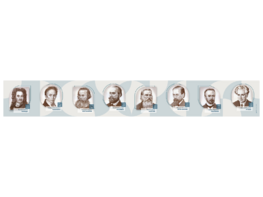 Стенд-лента "Выдающиеся ученые-историки" - fgospostavki.ru - Новосибирск