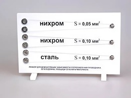 Прибор для демонстрации зависимости сопротивления проводника от его длины, сечения и материала - fgospostavki.ru - Новосибирск