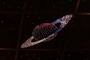 Потолок "Звездное небо с анимационным фибероптическим эффектом сатурн" - fgospostavki.ru - Новосибирск