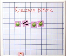 Магнитно-маркерная доска "Клетка" (86 см х 75 см) - fgospostavki.ru - Новосибирск