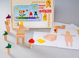 Игровой набор Фребеля "Конструктор деревянный без соединений-3" (Серия "Эксперимент") - fgospostavki.ru - Новосибирск