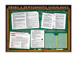 Стенд-уголок "Права и обязанности школьника" - fgospostavki.ru - Новосибирск