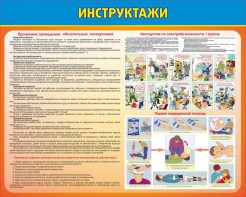 Стенд "Инструктажи" - fgospostavki.ru - Новосибирск