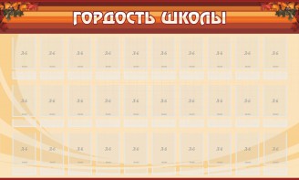 Стенд "Гордость школы" Вариант 2 - fgospostavki.ru - Новосибирск