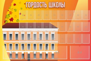 Стенд "Гордость школы" Вариант 1 - fgospostavki.ru - Новосибирск