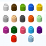  Элемент конструктора одиночный одноцветный Color Blocks 100 штук - fgospostavki.ru - Новосибирск